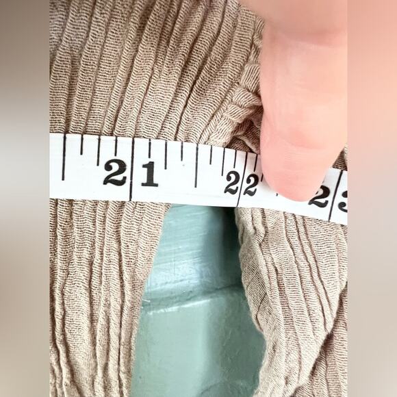 Free People Summer Stars Beige Top Small bottom bohemian balloon sleeve crochet - Picture 8 of 10